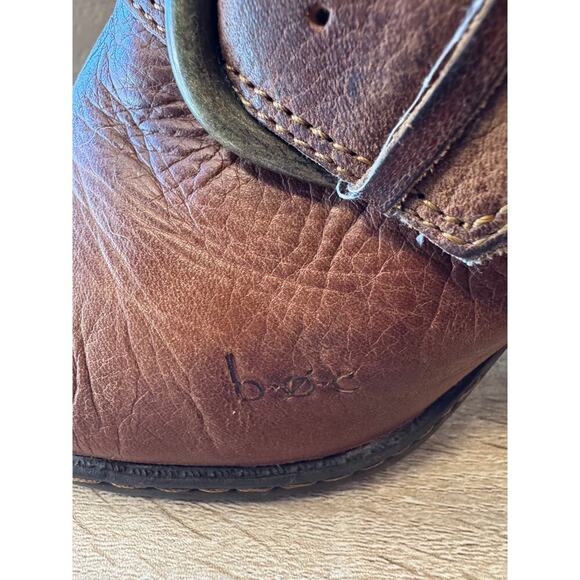 BOC Brown Leather Heeled Mules - Size 8 - Picture 4 of 10